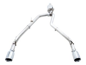 RAM 1500 Performance Exhaust - Dual Rear Exit - AWE Tuning - 0FG Cat Back - Chrome Silver - `09-`18